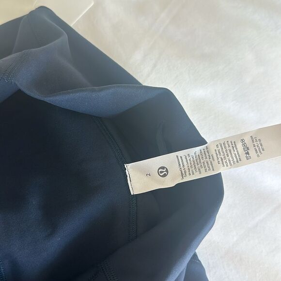 Lululemon Wunder Train High-Rise Tight 25" Hem Slit true navy blue size 2 nwt - Picture 6 of 7
